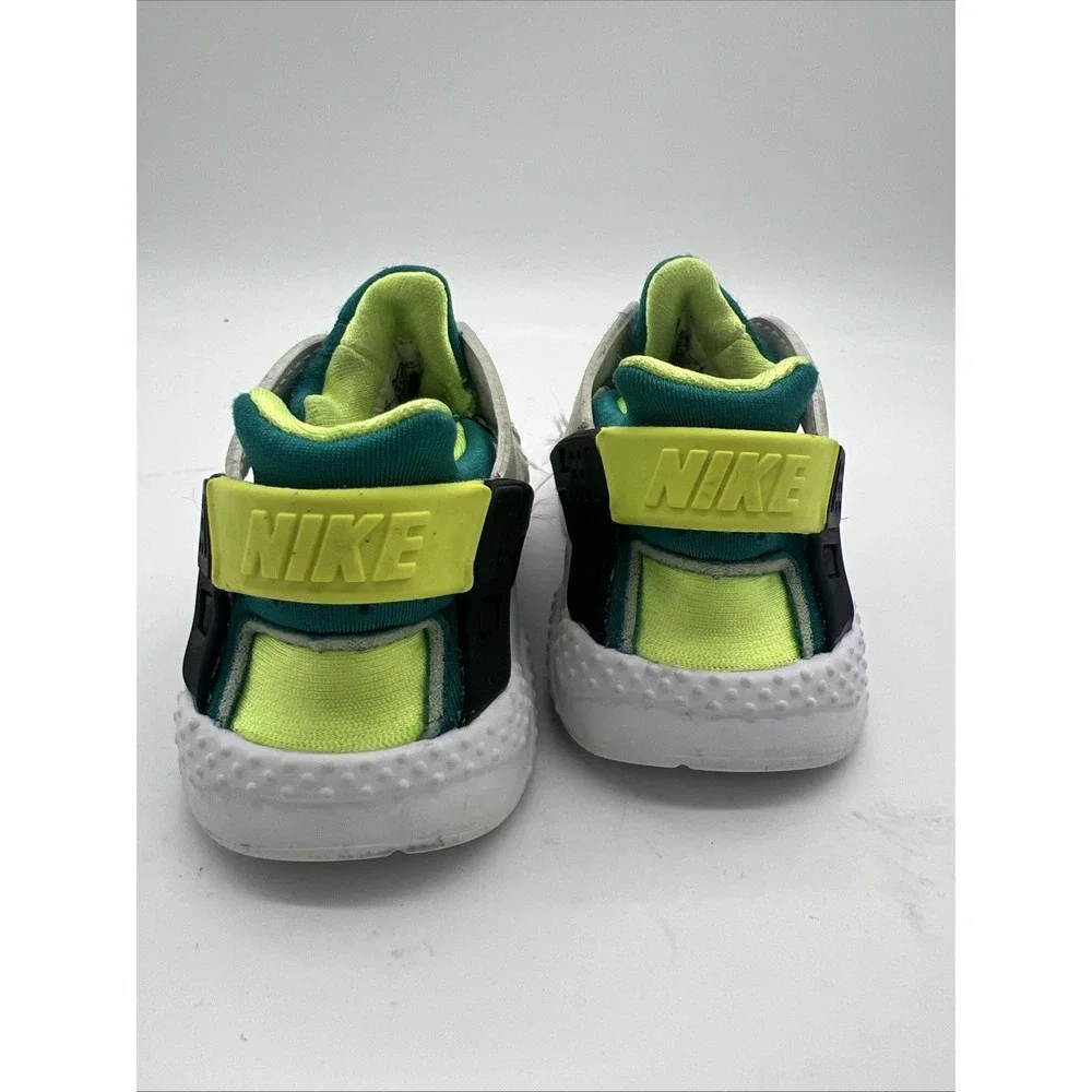 Nike‎ Huarache Run Phantom Volt Bright Spruce 704949-045 Youth US Size 8C Shoes